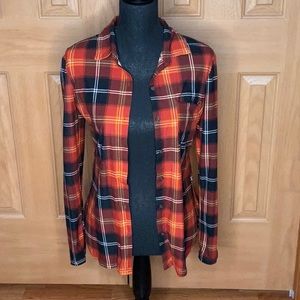 Junior's soft black and red flannel